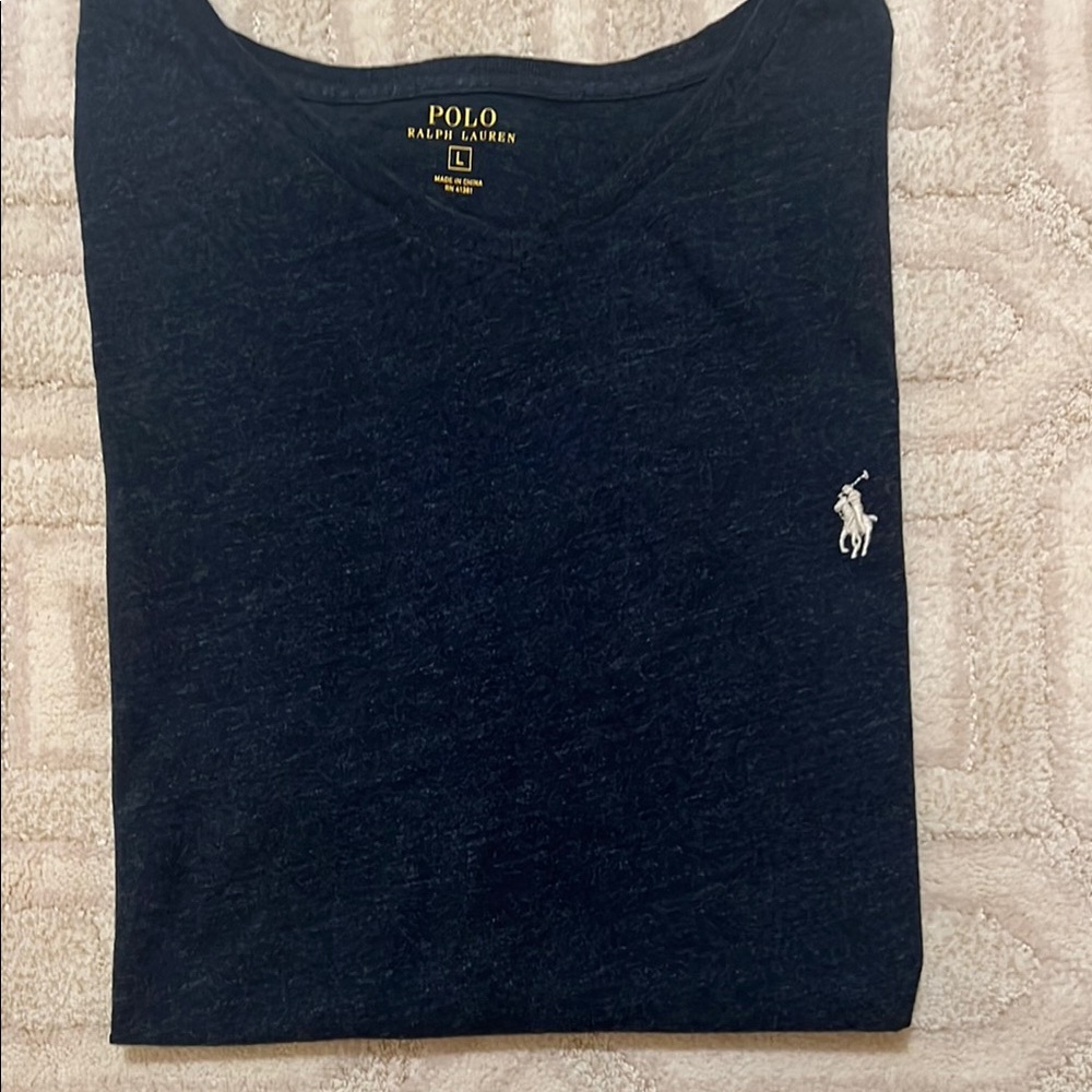 NWOT Polo by Ralph Lauren Men's Dark Blue Tee